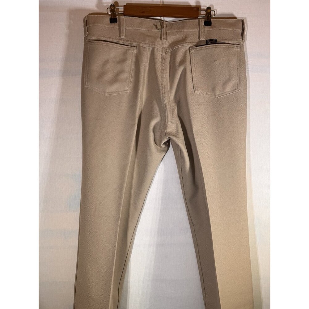 Wrangler Dress Pants Mens 40x30 Tan Khaki Cowboy Wrancher Boot 82TN Vintage